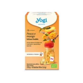 Infuso freddo pesca e mango bio Yogi Tea 30 g