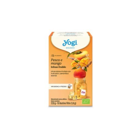 Infuso freddo pesca e mango bio Yogi Tea 30 g