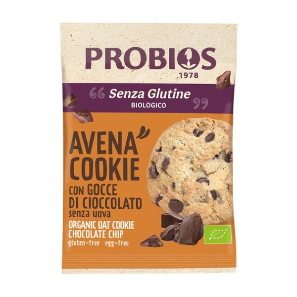 Avena cookie bio con gocce di cioccolato 40 g Probios