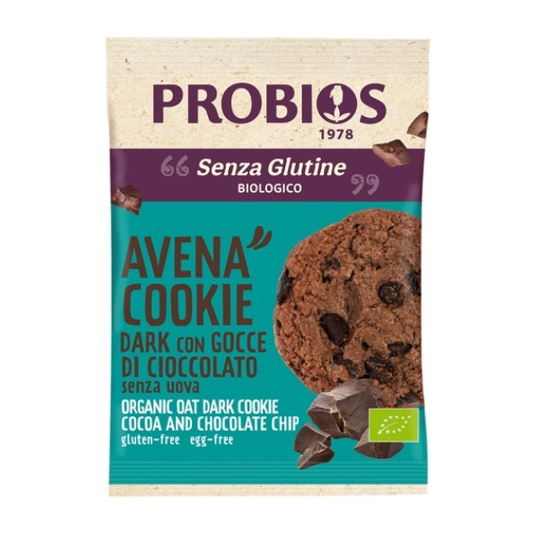 Avena cookie dark bio con gocce di cioccolato 40 g Probios