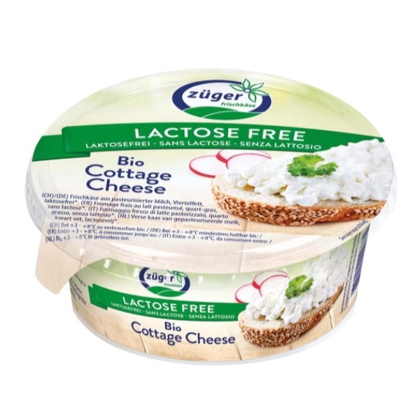 Fiocchi di formaggio bio senza lattosio 150 g
