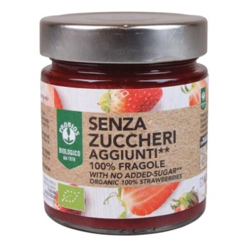 Composta 100% Fragola Bio Senza Zuccheri 215 g Probios