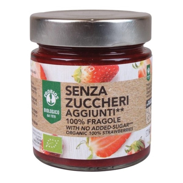 Composta 100% Fragola Bio Senza Zuccheri 215 g Probios