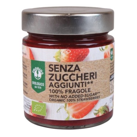 Composta 100% Fragola Bio Senza Zuccheri 215 g Probios