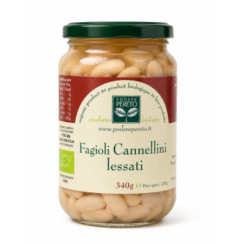 Fagioli cannellini lessati bio 340 g Podere Pereto