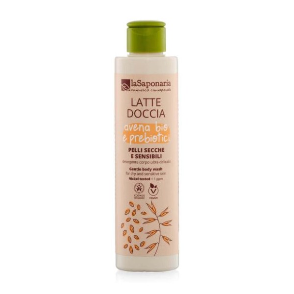 Latte doccia pelli secche e sensibili La saponaria 200 ml