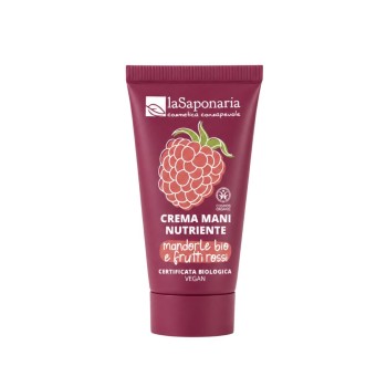 Crema mani nutriente mandorle e frutti rossi 40 ml La Saponaria