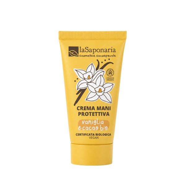 Crema mani protettiva vaniglia e cacao 40 ml La Saponaria