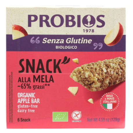 Snack di riso alla mela bio 6X21g Probios