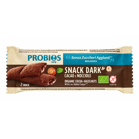 Snack dark al cacao e nocciole bio 25g Probios
