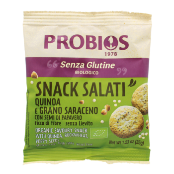 Snack salati quinoa e grano saraceno bio 35 g Probios