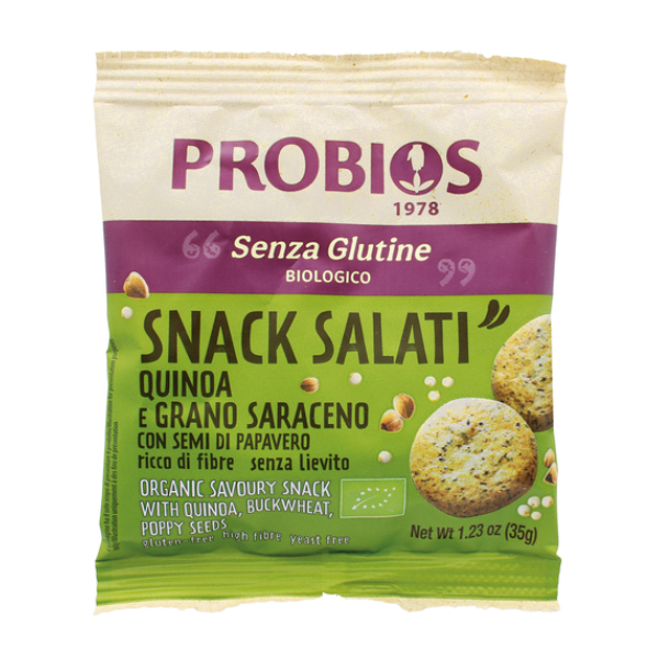 Snack salati quinoa e grano saraceno bio 35 g Probios