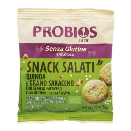 Snack salati quinoa e grano saraceno bio 35 g Probios