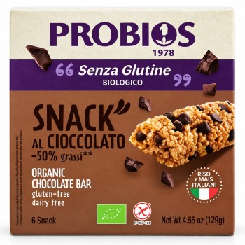 Snack di riso al cioccolato bio Probios