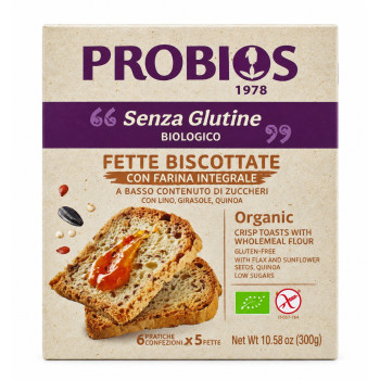 Fette biscottate con farina integrale bio 300 g Probios