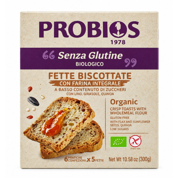 Fette biscottate con farina integrale bio 300 g Probios