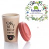 BioTazza termica in bamboo "Coffee first"+tisana Valverbe bio