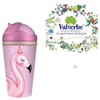 BioTazza termica in bamboo Kid's Mingo"Queen" +tisana Valverbe bio