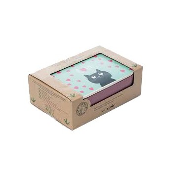 Lunchbox "Kitty love"+bevanda riso e cicco 250ml bio+barretta cacao crudo bio
