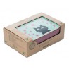Lunchbox "Kitty love"+bevanda riso e cicco 250ml bio+barretta cacao crudo bio