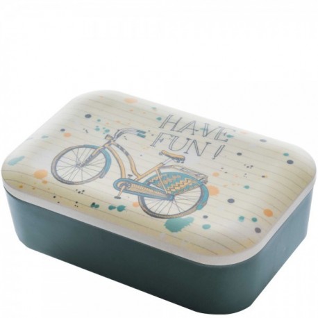 Lunchbox "Bike fun"+bevanda riso e cicco 250ml bio+barretta cacao crudo bio