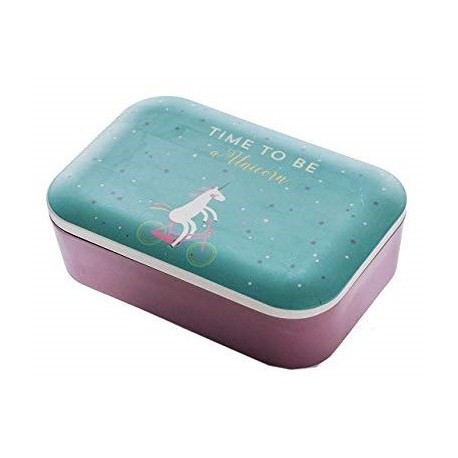 Lunchbox "Unicorn"+bevanda riso e cicco 250ml bio+barretta cacao crudo bio