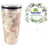 Bio Tazza SlideCup Bamboo "Antique Map" + Tisana Valverbe Bio