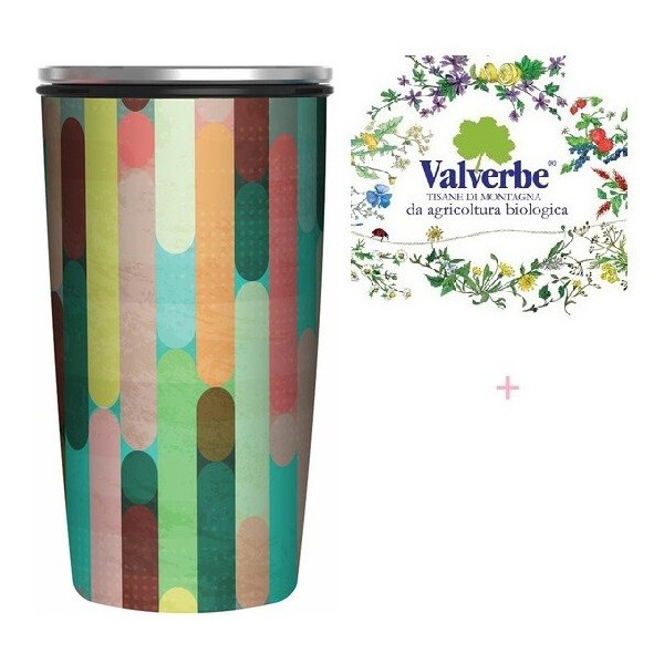 Bio Tazza SlideCup Bamboo "Modern Hues" + Tisana Valverbe Bio