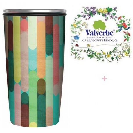 Bio Tazza SlideCup Bamboo "Modern Hues" + Tisana Valverbe Bio