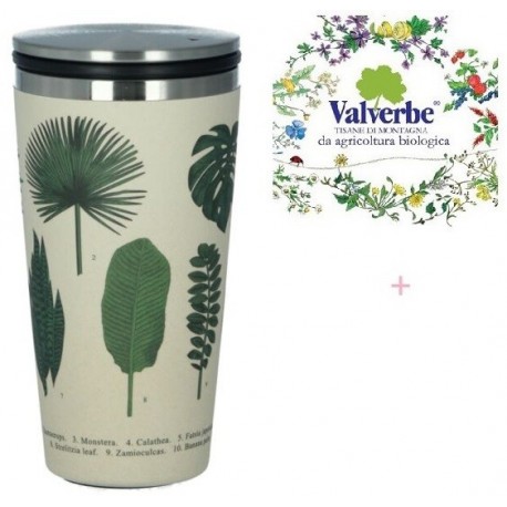 Bio Tazza SlideCup Bamboo "Botanic" + Tisana Valverbe Bio