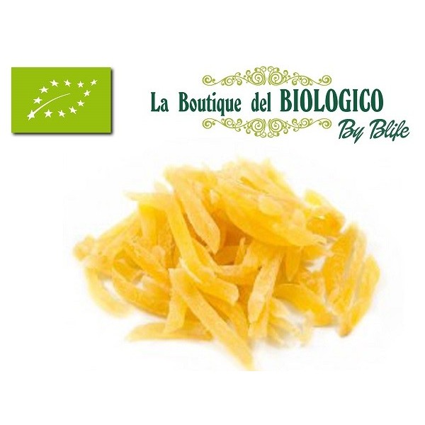 Zenzero candito (senza copertura di zucchero) bio 100 g (SFUSO)