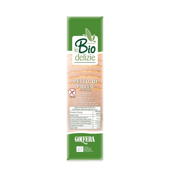 Arrosto di pollo affettato bio 80 g Golfera