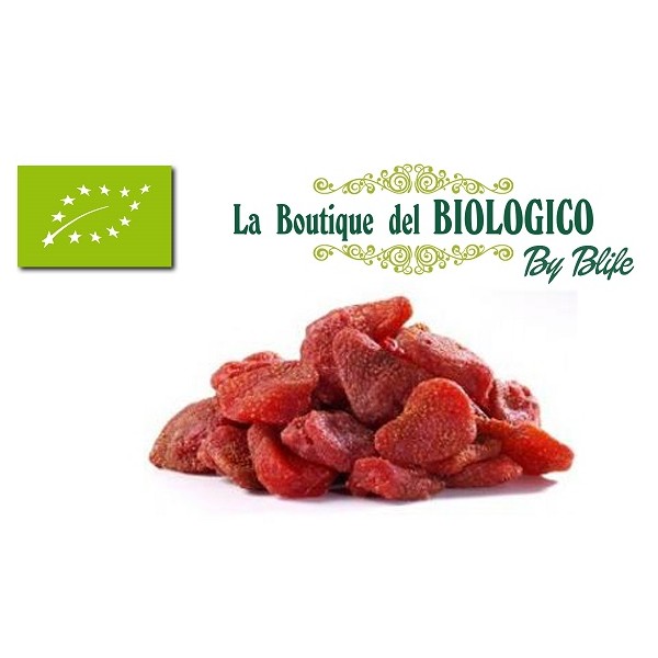 Fragole intere essiccate con succo di mela bio 25 g (SFUSE)