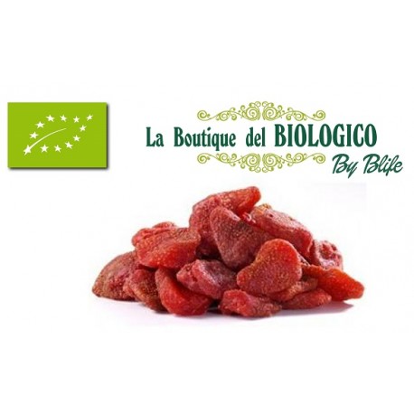 Fragole intere essiccate con succo di mela bio 25 g (SFUSE)