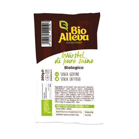 Wurstel di suino bio 250 gr Bio Alleva