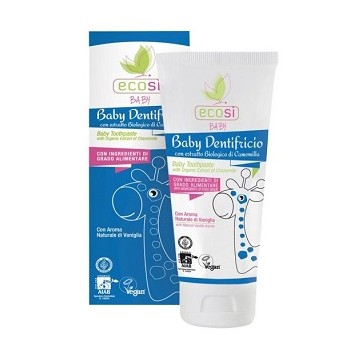 Dentifricio bambini bio aroma di Vaniglia 75 ml Ecosi