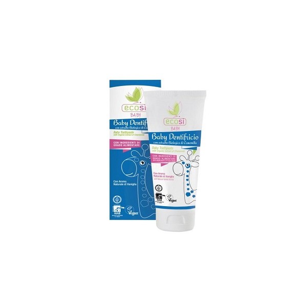 Dentifricio bambini bio aroma di Vaniglia 75 ml Ecosi
