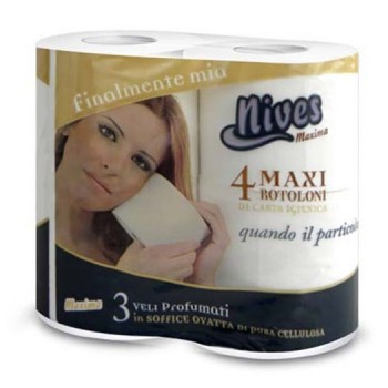 Carta igienica 4 rotoli maxi
