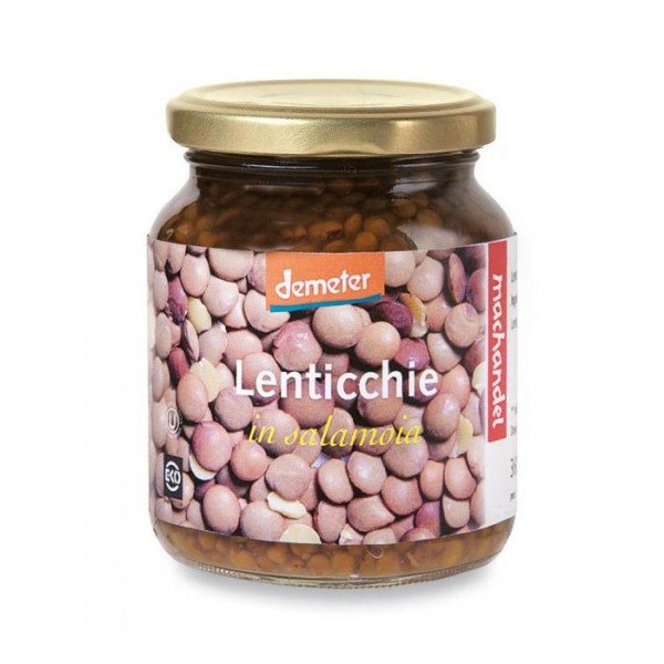 Lenticchie al naturale in vetro bio 360 g