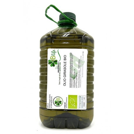 Olio di semi di girasole Linoleico deodorato bio 5 Litri