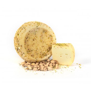Caciotta a latte crudo di capra e pistacchi di Bronte Bio 300 g c. ca