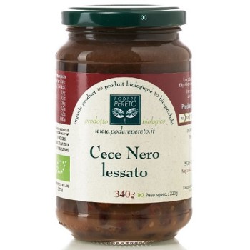 Ceci neri lessati bio 340 g Podere Pereto