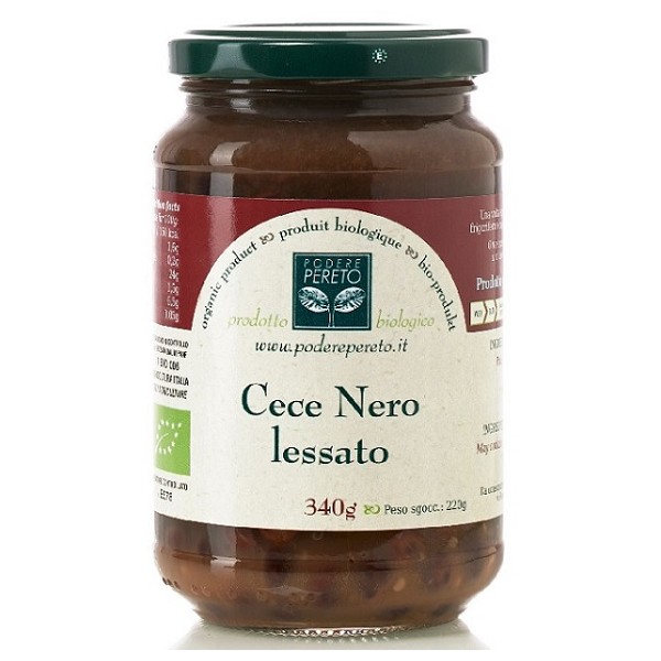 Ceci neri lessati bio 340 g Podere Pereto