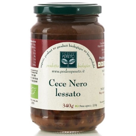 Ceci neri lessati bio 340 g Podere Pereto