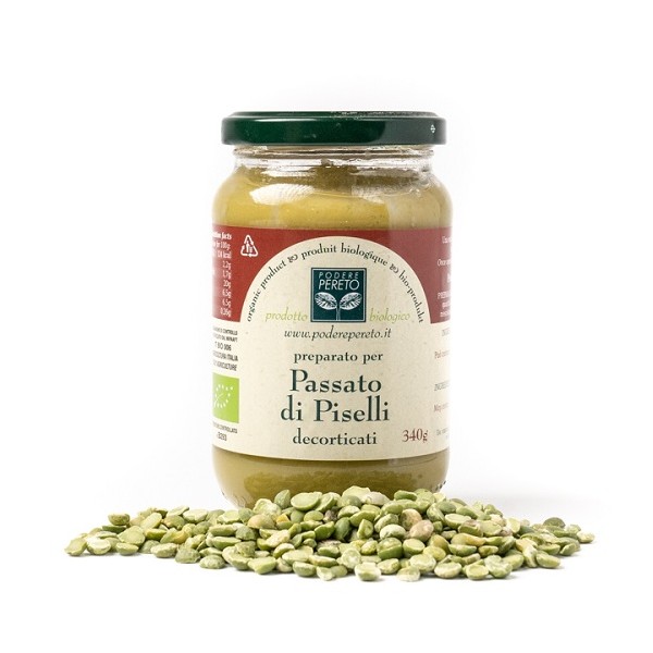 Passato di piselli decorticati bio 340 gr Podere Pereto