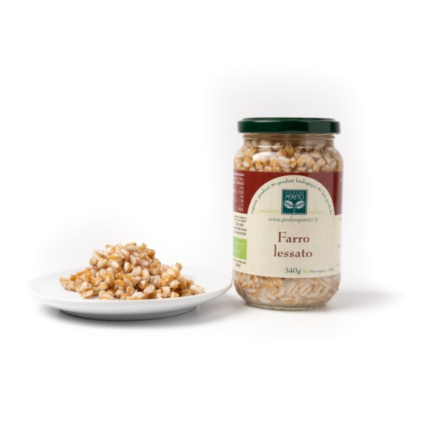 Farro perlato lessato bio 340 gr Podere Pereto