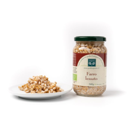 Farro perlato lessato bio 340 gr Podere Pereto