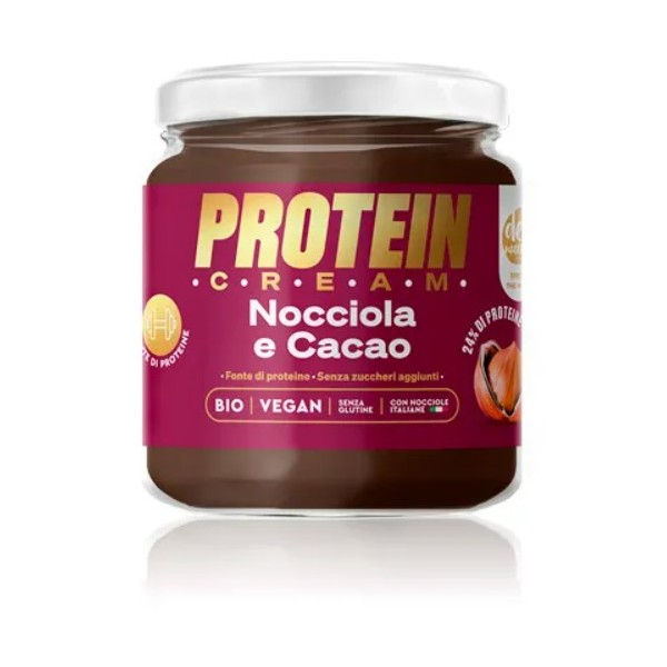 Crema con nocciole e cacao Bio con aggiunta di proteine vegan 300 g