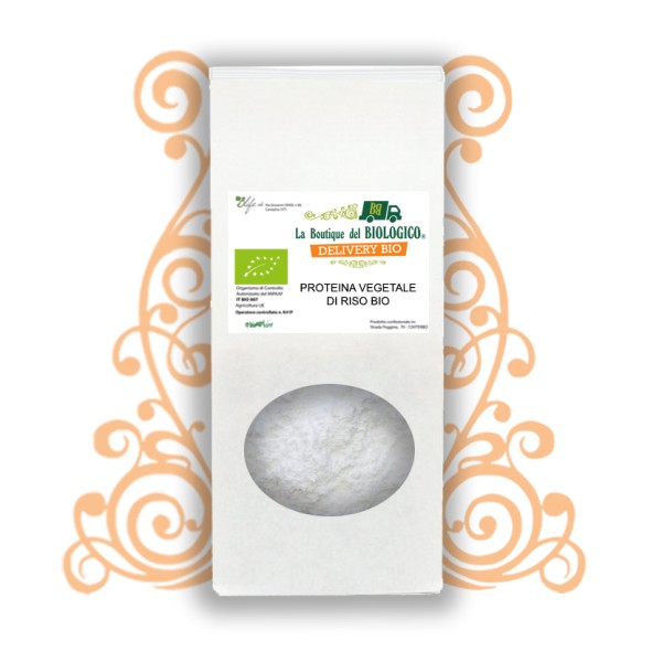 Proteina vegetale di riso 80% Bio 500 gr