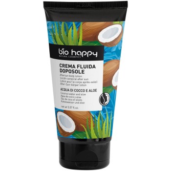 Crema fluida dopo sole acqua di cocco e aloe Bio Happy